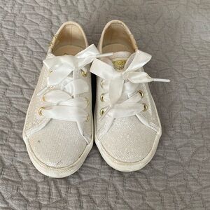 Adorable white sparkly toddler Keds